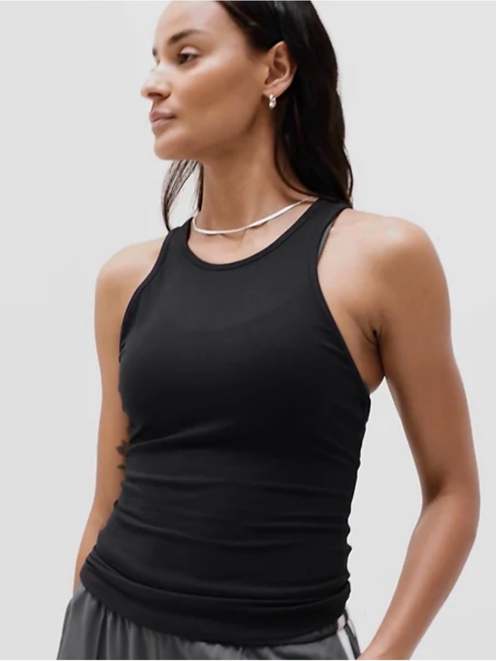 Athleta Signature Rib Racerback Tank Size L - Picture 2 of 4